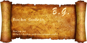Bocke Godvin névjegykártya
